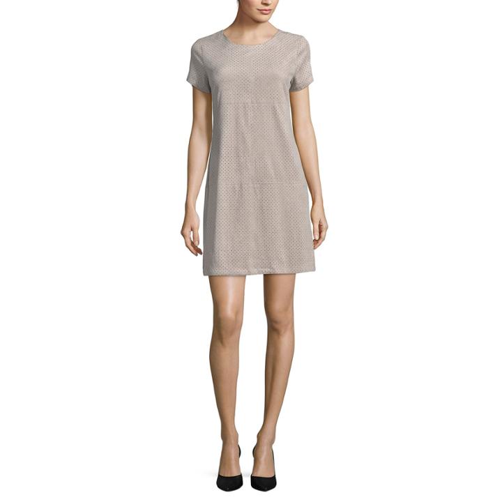 A.n.a Short Sleeve A-line Dress