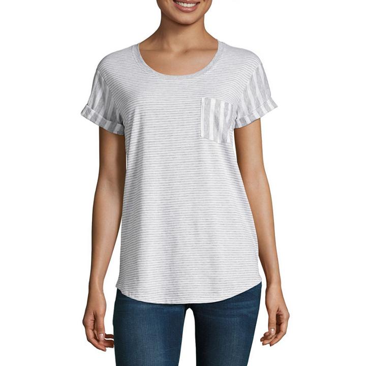 A.n.a. Short Sleeve Print Bf Tee