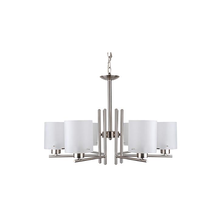 Dexter 6-light Silver Chandelier