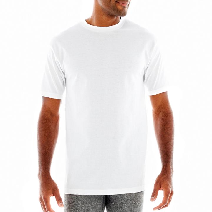 Stafford 4-pk. Heavyweight Crewneck T-shirts + Bonus Tee