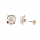 Splendid Pearls Pearl 14k Gold 8mm Stud Earrings