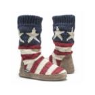 Muk Luks Vanessa Womens Sweater Knit Boot Slippers