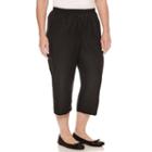 Alfred Dunner Classics Poly Capri Cropped Pants-plus (19)
