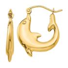 14k Gold 10mm Hoop Earrings