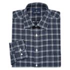 Stafford Long Sleeve Twill Grid Dress Shirt