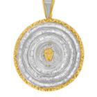 Womens 5 Ct. T.w. White Diamond 10k Gold Pendant Necklace