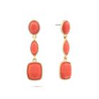 Monet Jewelry Orange Drop Earrings