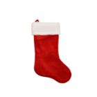 22 Large Traditional Red Velveteen Christmas Stocking With White Faux Fur Cuff