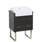 22.75-in. W 18-in. D Modern Plywood-melamine Vanity Base Set Only In Dawn Grey