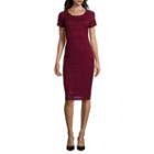 Rn Studio By Ronni Nicole Short-sleeve Lace Midi Sheath Dress