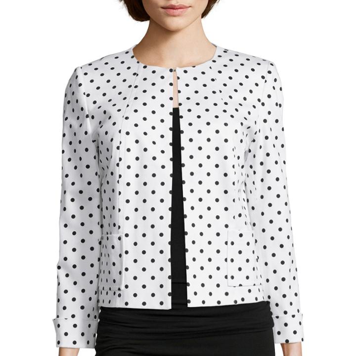 Chelsea Rose Long-sleeve Polka Dot Jacket