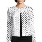 Chelsea Rose Long-sleeve Polka Dot Jacket