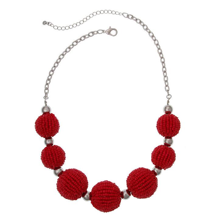 Mixit 1.23 Primary Multi Color Table Beaded Necklace
