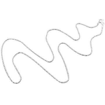 Made In Italy Sterling Silver Solid Box Chain Necklace