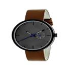 Simplify Unisex Brown Strap Watch-sim3904