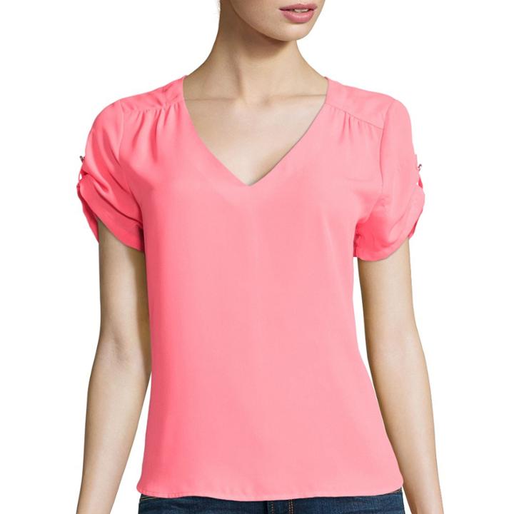 Lily Star Short-sleeve Woven T-shirt