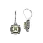 Shey Couture Genuine Green Quartz Sterling Silver Earrings