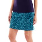 Made For Life Print Jersey Knit Patch Pocket Skort - Tall