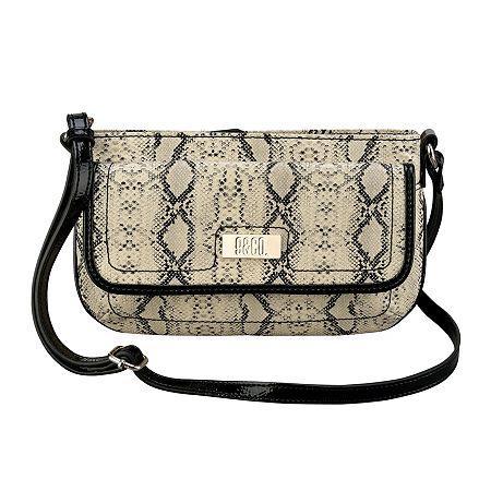 9 & Co. True Colors Snake-print Crossbody Bag