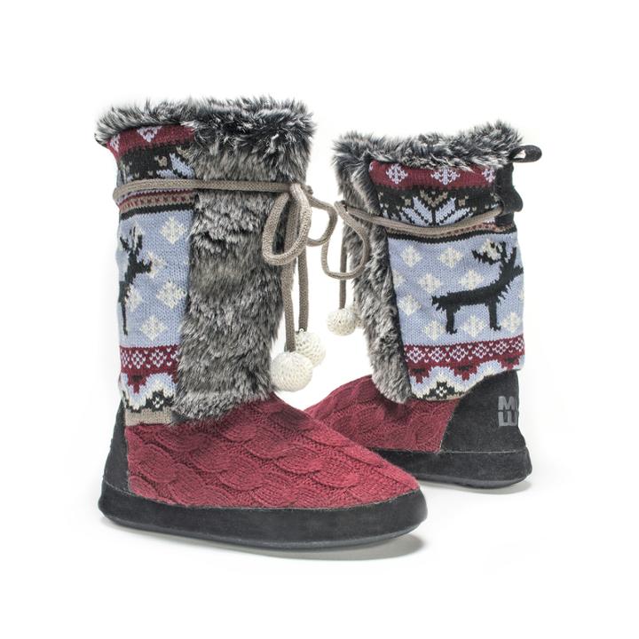Muk Luks Jewel Womens Boot Slippers