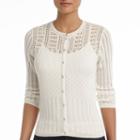 Mng By Mango Cardigan, Sheer Button Front