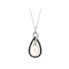 Womens 3/8 Ct. T.w. White Pearl 14k Gold Pendant Necklace