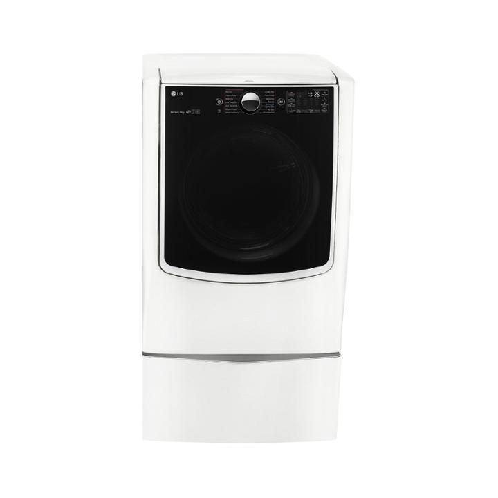 Lg 9.0 Cu. Ft. Mega Capacity Turbosteam Electric Dryer With On-door Control Panel - Dlex9000w