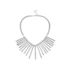 Worthington Silver-tone Spike Collar Necklace