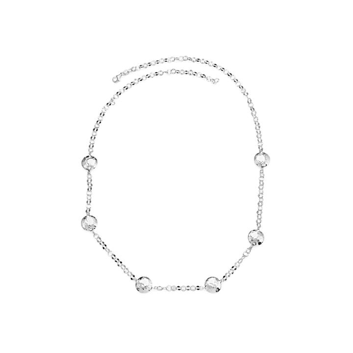 Womens 24 Inch Sterling Silver Link Necklace