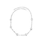 Womens 24 Inch Sterling Silver Link Necklace