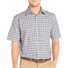 Arrow Short-sleeve Corded Plaid Shirt