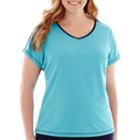 Made For Life&trade; Short-sleeve Taped Mesh T-shirt - Plus