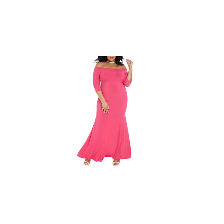 Fashion To Figure Seaside Off Shoulder Maxi Dress-plus