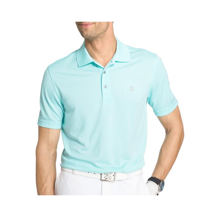 Izod Golf Grid Short Sleeve Polo Shirt