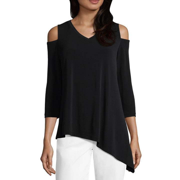 Liz Claiborne Cold Shoulder Tunic- Talls