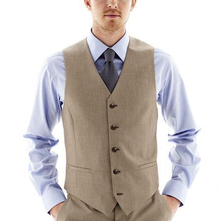Jf J. Ferrar End On End Suit Vest - Slim Fit