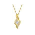 1/10 Ct. T.w Diamond 14k Gold Over Silver Pendant Necklace