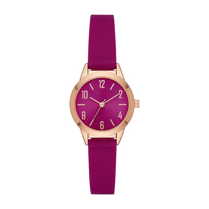 Womens Purple Strap Watch-fmdcp001h