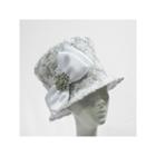 Whittall & Shon Derby Hat Soutache Embroidered Bucket W Brooch