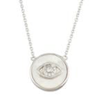 Diamonart Womens 2 1/4 Ct. T.w. White Cubic Zirconia Sterling Silver Pendant Necklace