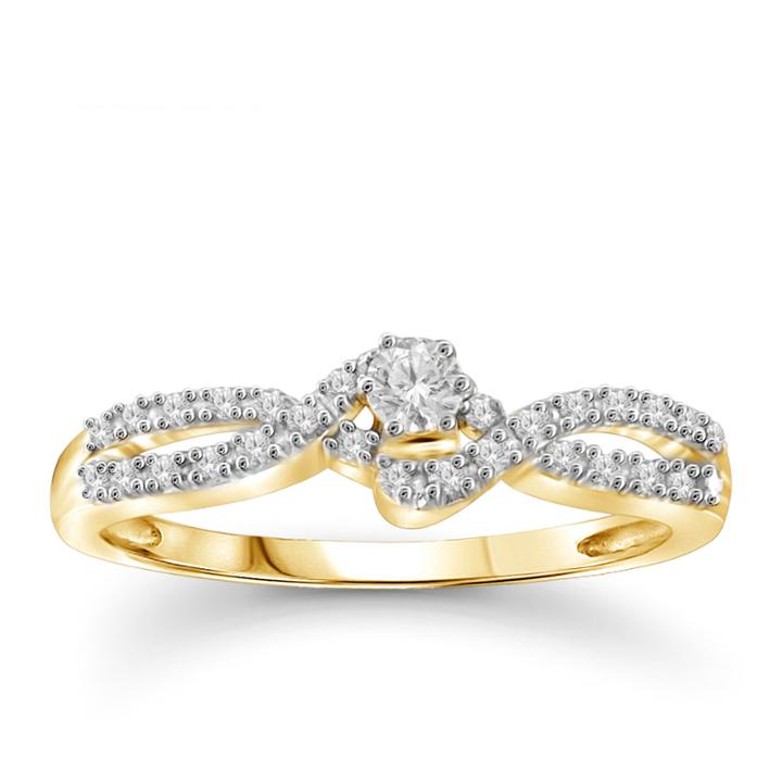 1/4 Ct. T.w. Diamond 10k Yellow Gold Ring