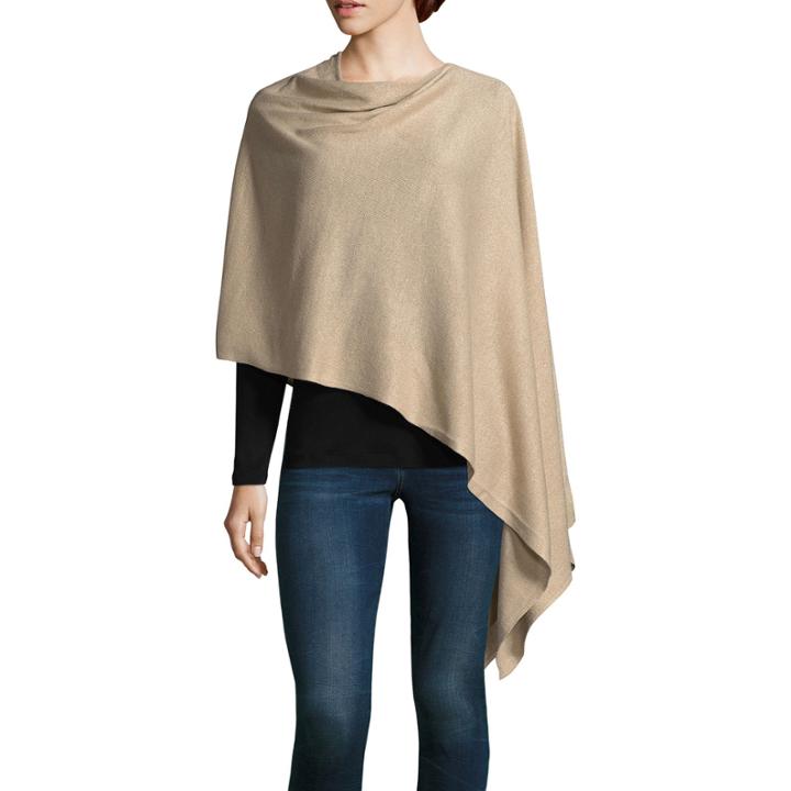 Mixit Shine Sleeveless Draped Neck Poncho