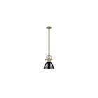 Duncan Mini Pendant With Rod In Aged Brass