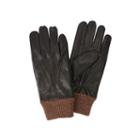 Haggar Leather And Knit Gloves