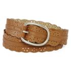 Relic Brown Scalloped Perforated Belt