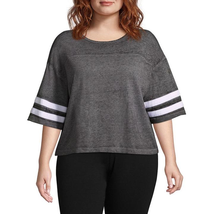 Flirtitude Varsity Tee - Juniors Plus