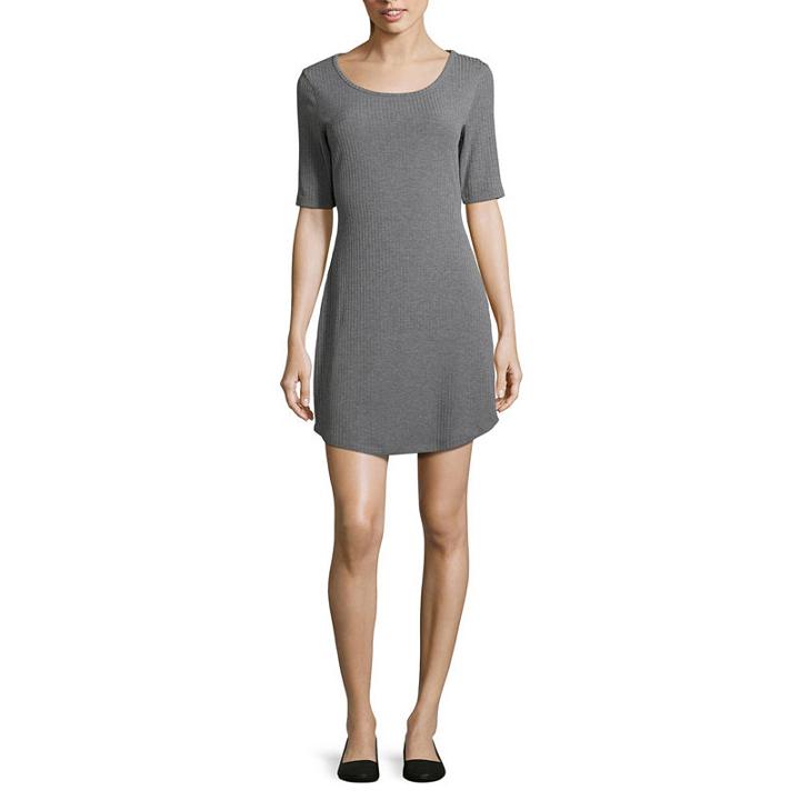 Arizona Short Sleeve Bodycon Dress-juniors