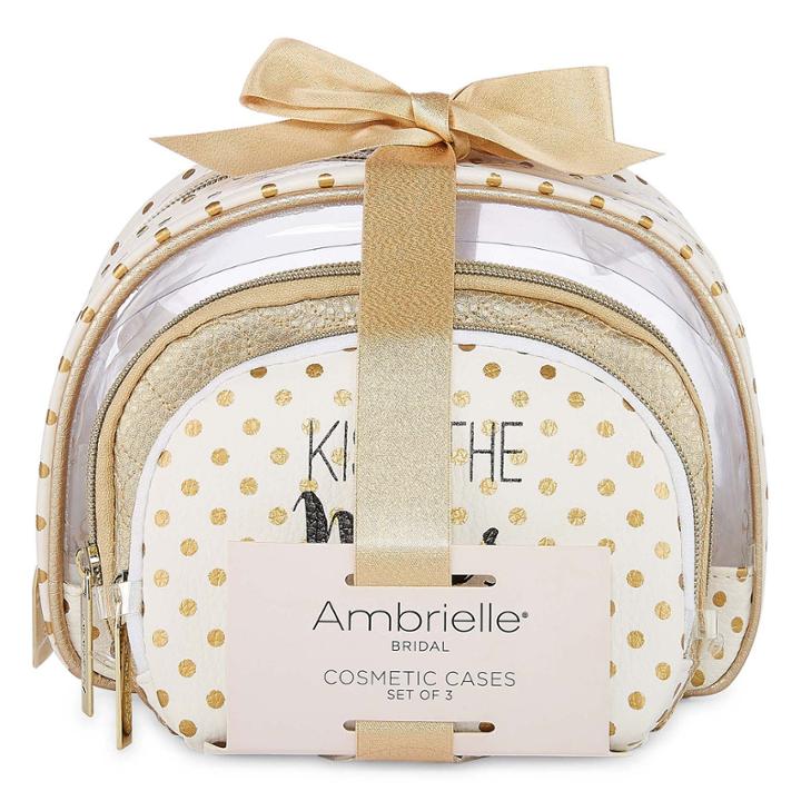 Ambrielle Bridal 3-pc. Makeup Bag