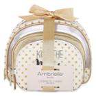 Ambrielle Bridal 3-pc. Makeup Bag