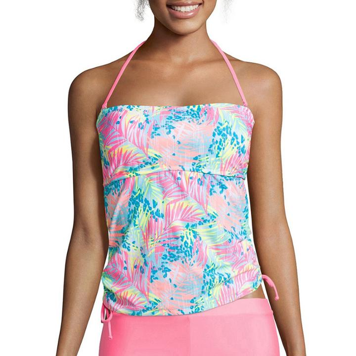 Arizona On Safari Palm Bandeaukini Swim Top - Juniors